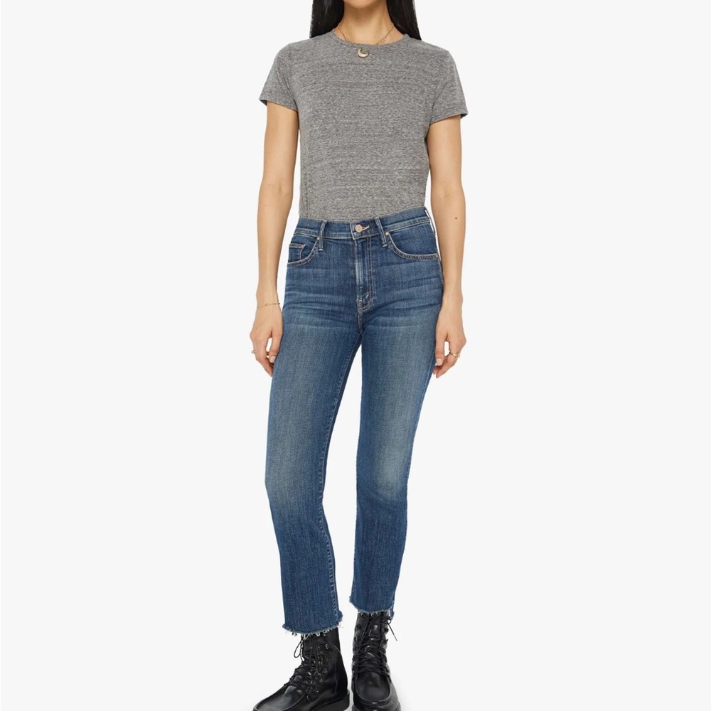Mother Insider Crop Step Fray in Girl Crush